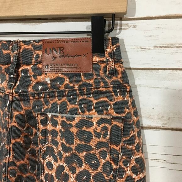 NWT One Teaspoon Black Cat Scallywags Frayed Jeans - 26 - Picture 9 of 10